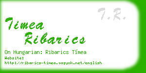 timea ribarics business card