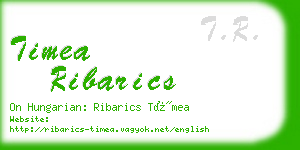 timea ribarics business card